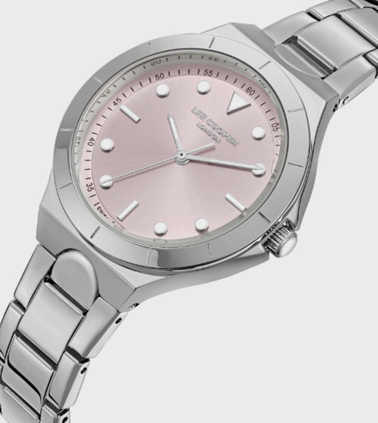 Lee Cooper Pink Dial Analog Watch