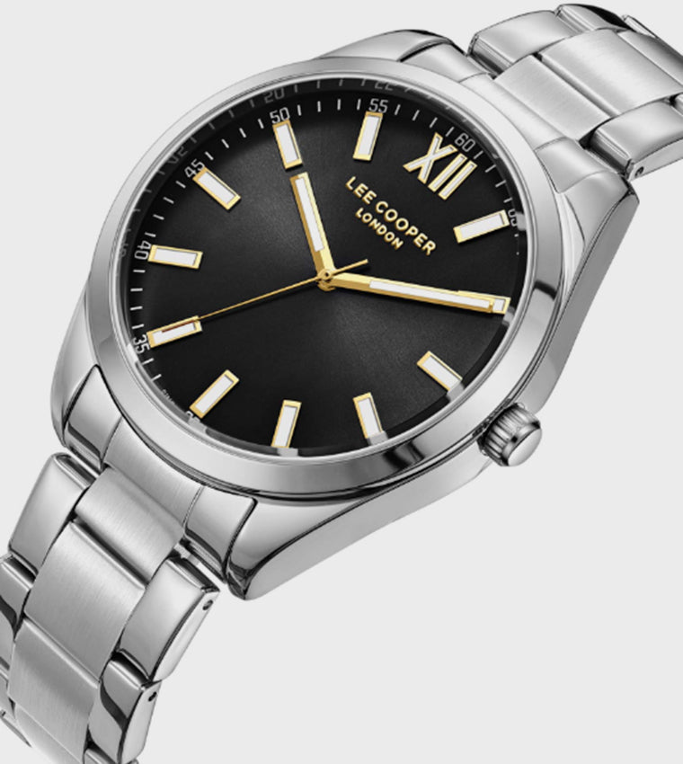 Lee Cooper Black Dial Analog Watch
