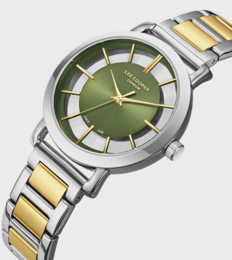 Lee Cooper Green Dial Analog Watch