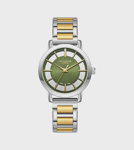 Lee Cooper Green Dial Analog Watch