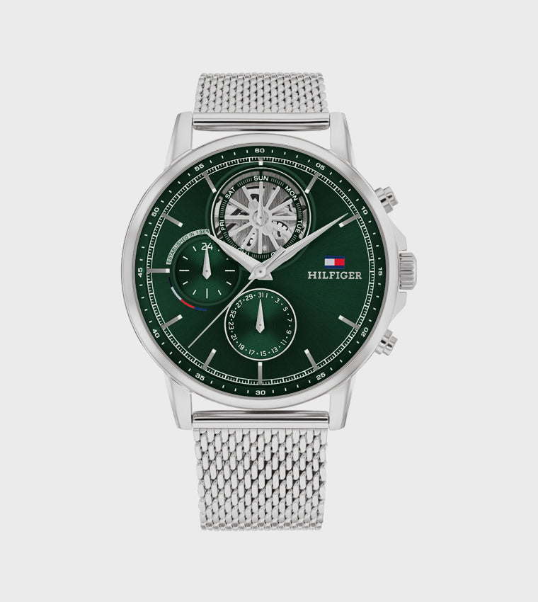 Tommy Hilfiger Green Dial Stainless Steel Analog Watch