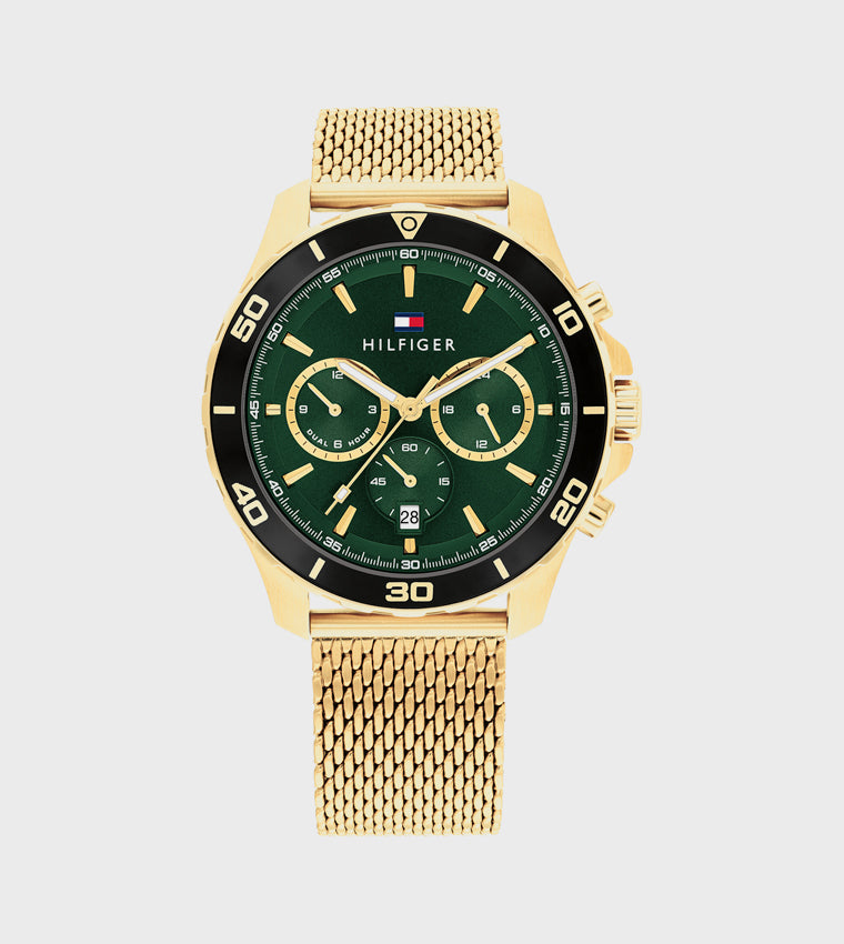 Tommy Hilfiger Green Dial Steel Analog Watch