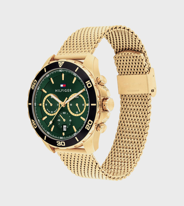 Tommy Hilfiger Green Dial Steel Analog Watch