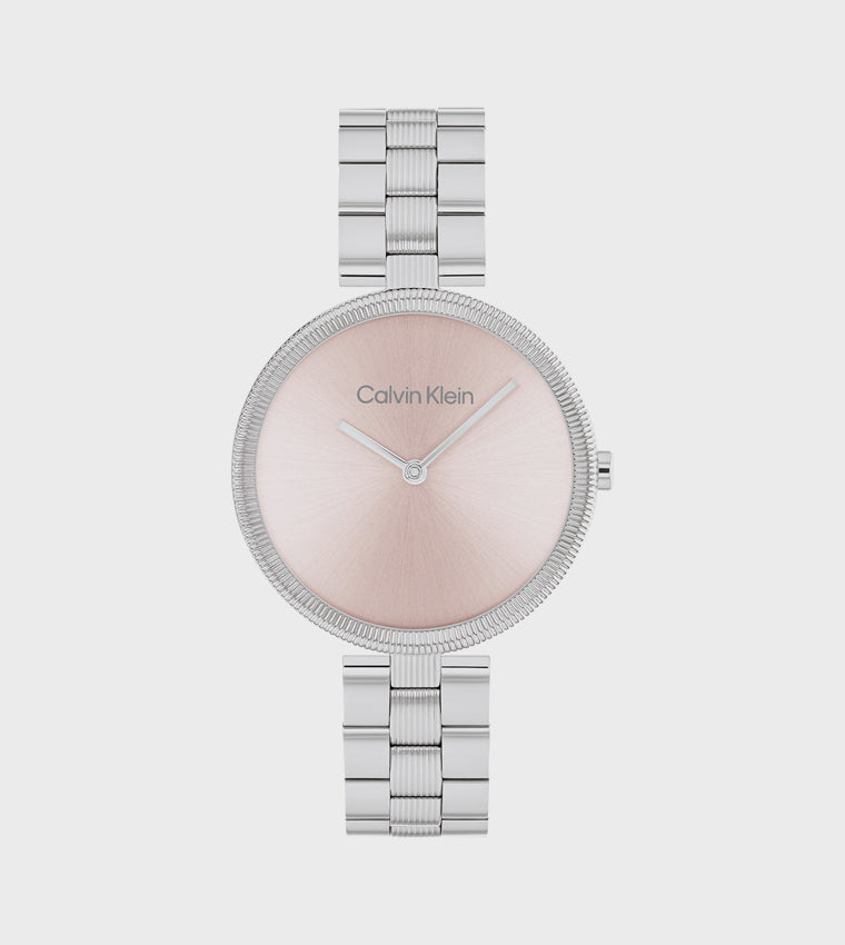 CK Blush Dial Stainless Steel Analog Watch