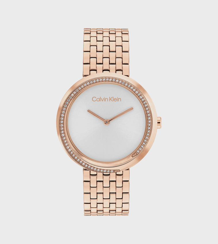 CK Silver Dial Steel Analog Watch