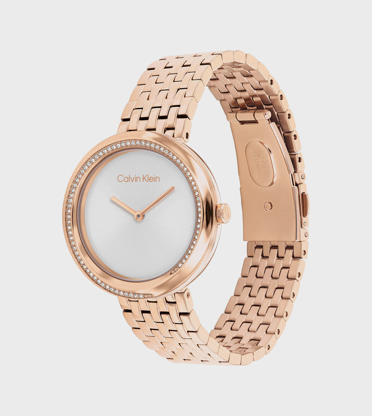 CK Silver Dial Steel Analog Watch