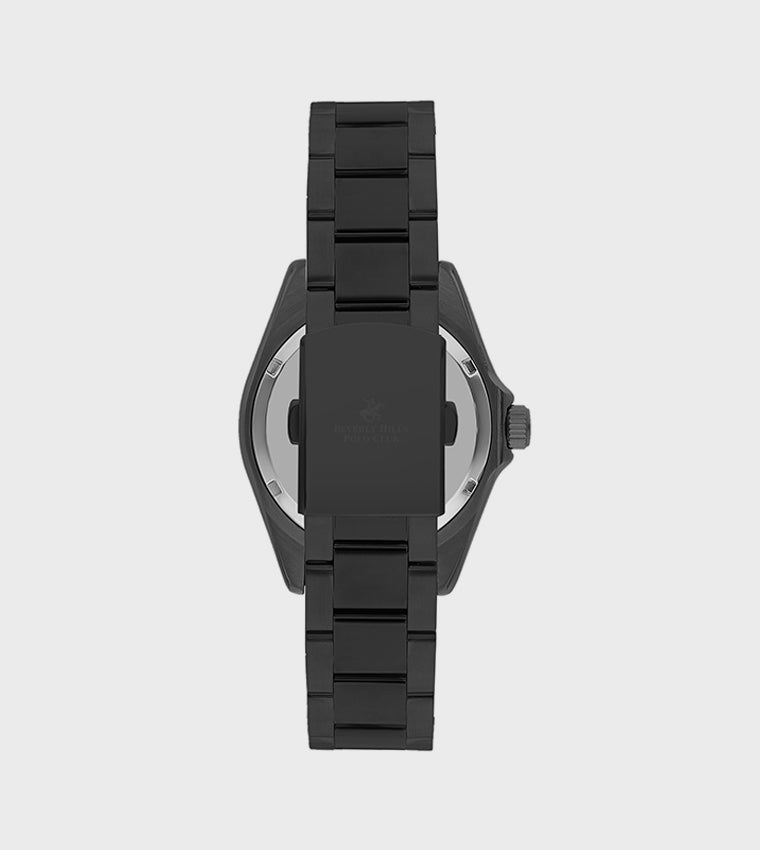 Beverly Hills Polo Club Blue Dial Analog Watch with Metal Strap