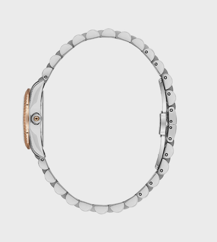 Beverly Hills Polo Club Embellished Metal Strap Analog Watch