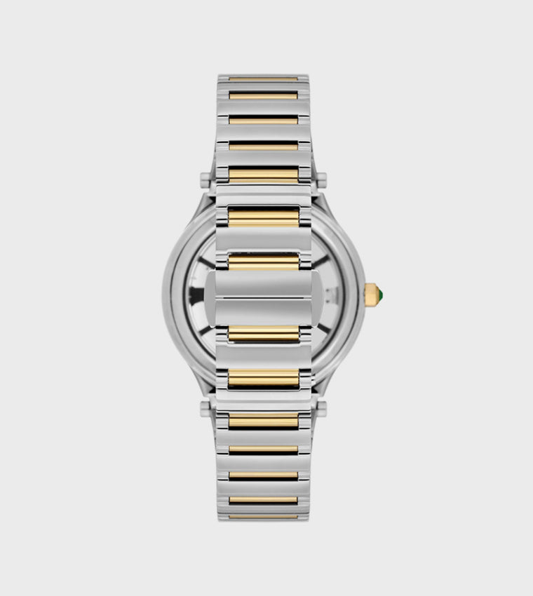 Beverly Hills Polo Club Embellished Metal Strap Analog Watch