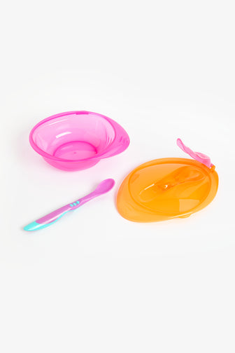 Mothercare First Tastes Weaning Bowl Set - Pink