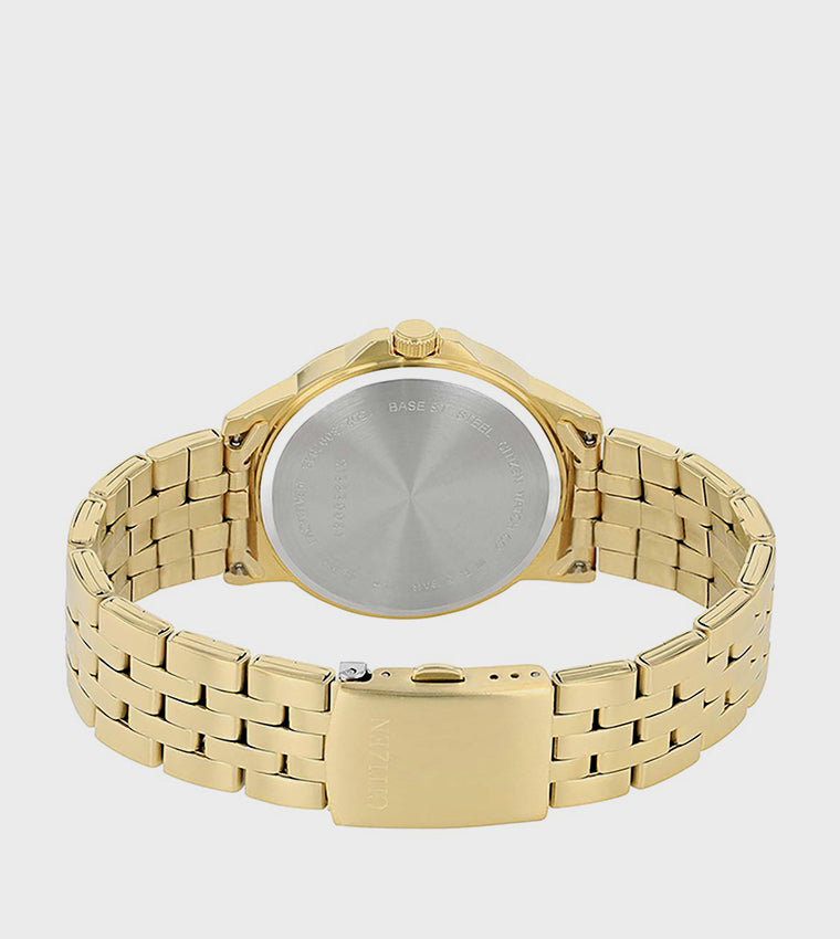 Citizen QUARTZ Beige Dial Analog Watch