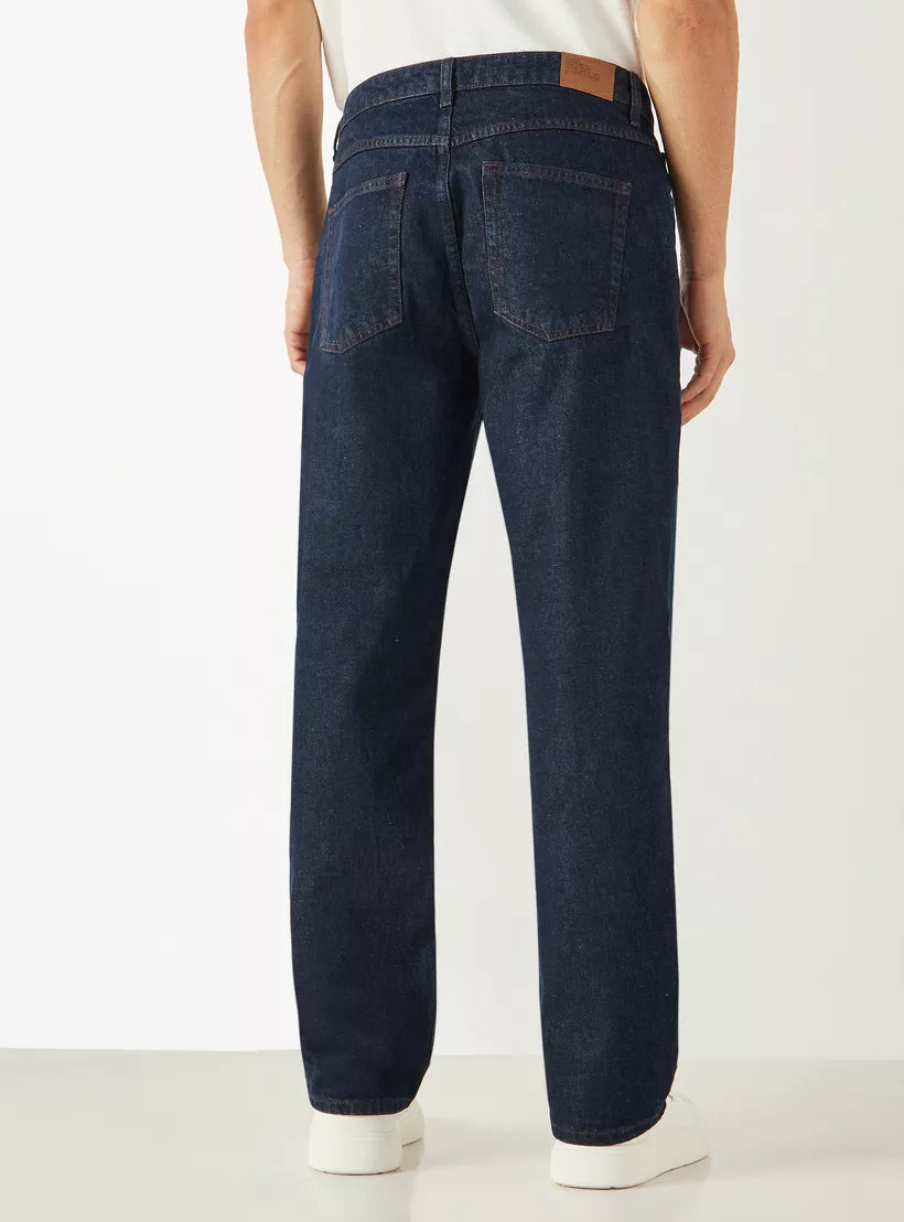 Splash Solid Straight Fit Jeans