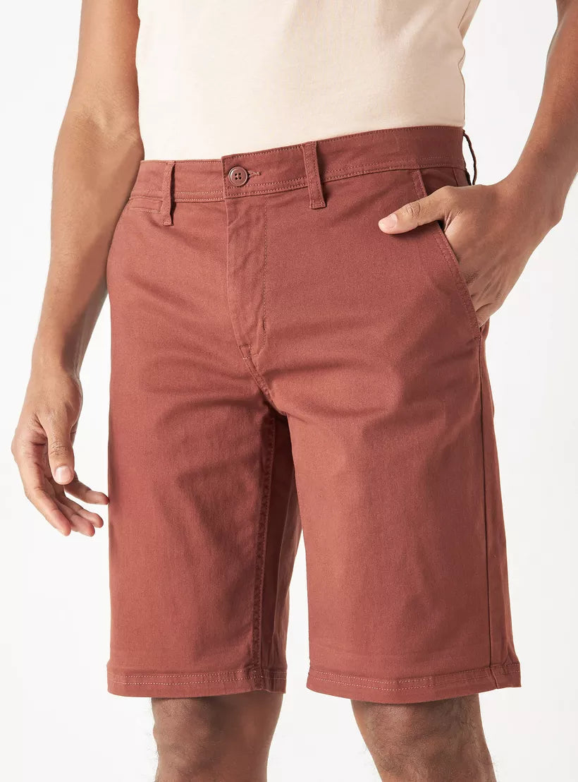Splash Solid Chino Shorts
