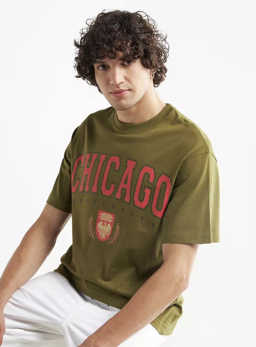 Splash Printed Oversized T-shirt