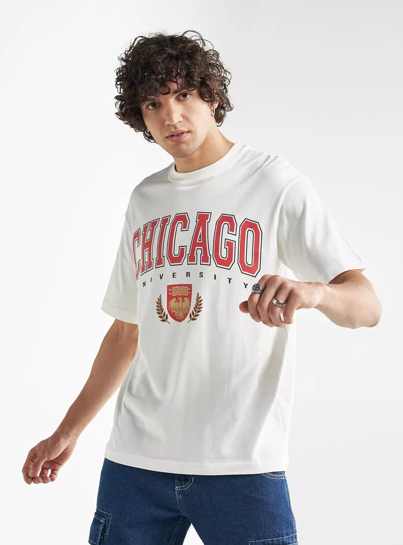 Splash Printed Oversized T-shirt