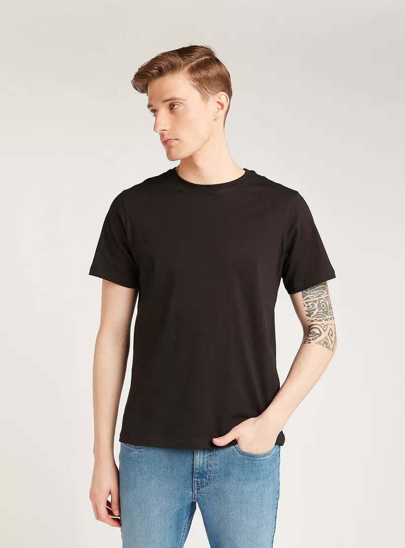 Splash Solid Regular Fit T-shirt