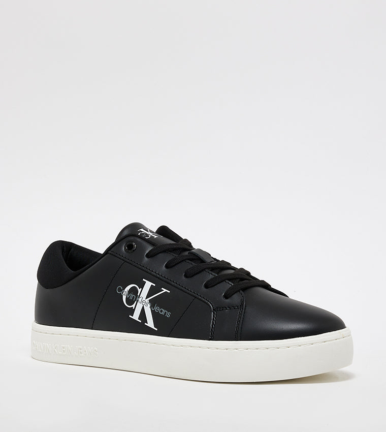 Calvin Klein Logo Printed Lace-Up Sneakers