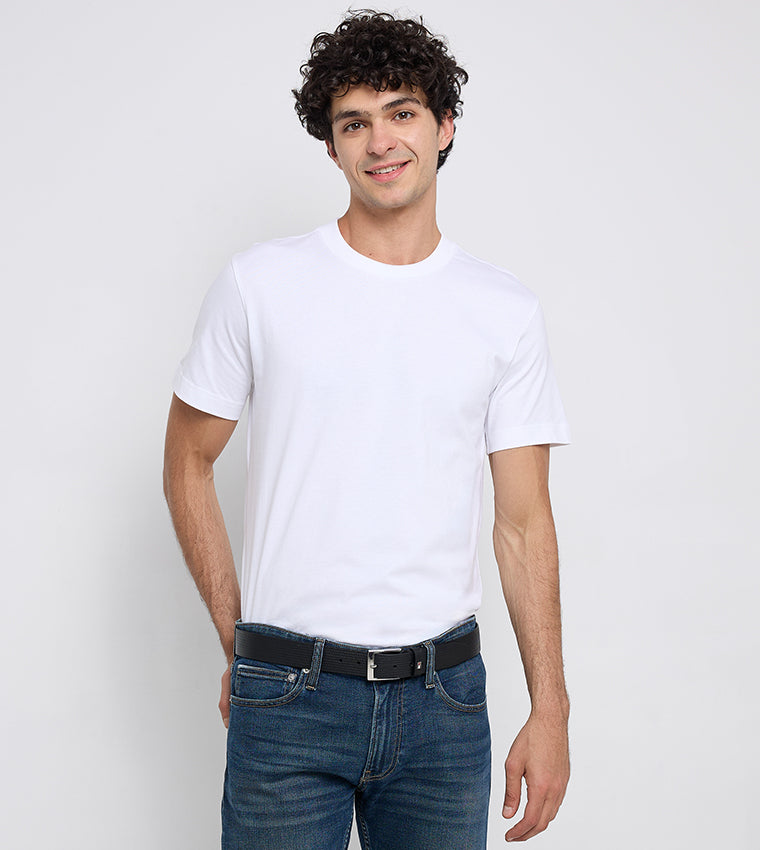 Tommy Hilfiger ADAN HERRINGBONE Leather Belt (Men's)