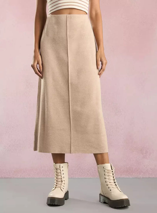 Max Plain Midi Skirt