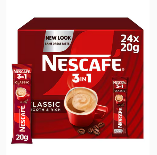 Nescafe 3-In-1 Classic Instant Coffee Mix 20g x24