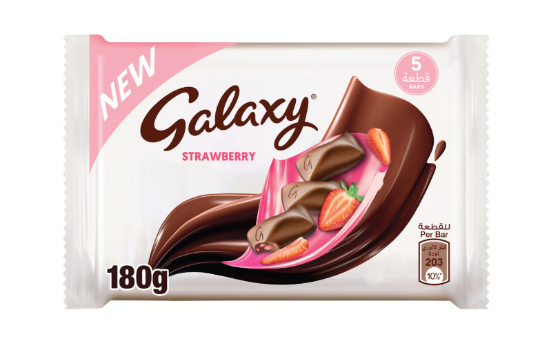 Galaxy Strawberry Chocolate Bars 36g x5