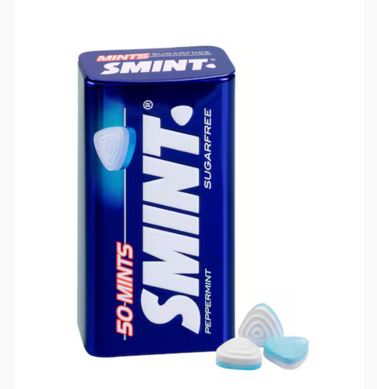 Smint Sugar Free Peppermint Flavour Breath Freshener Mints 35g