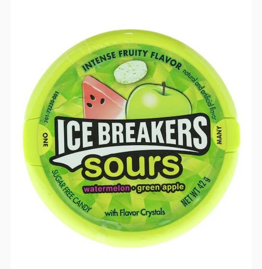Icebreakers Sours Watermelon And Green Apple Candy 42g