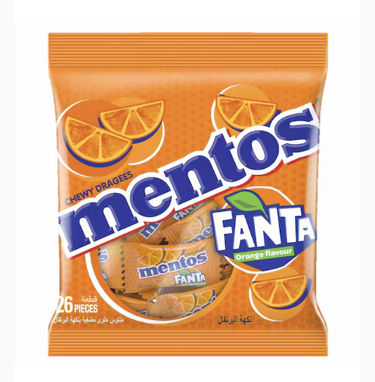 Mentos Fanta Chewy Candy Orange Flavor 70.2g