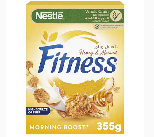 Nestle Fitness Honey And Almonds Breakfast Cereal 355g