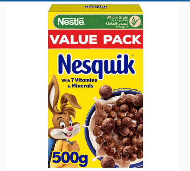 Nestle Nesquik Chocolate Breakfast Cereal Pack 500g