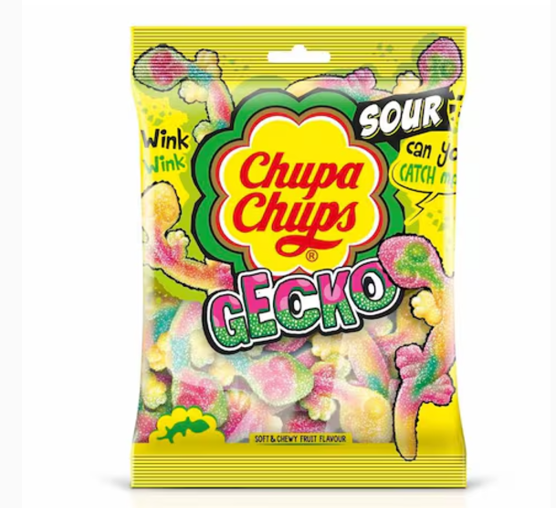 Chupa Chups Sour Gecko Fruit Jellies 90g