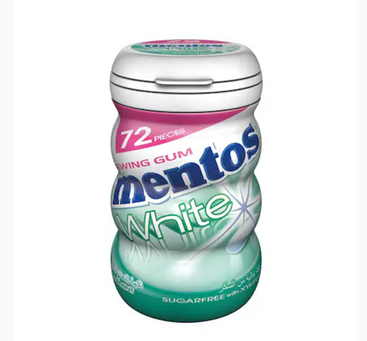 Mentos White Sugar Free Chewing Gum Spearmint Flavour 102.6g