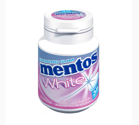 Mentos White Sugar Free Chewing Gum Tutti Frutti Flavour 54g