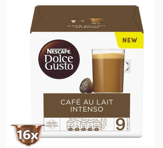 Nescafe Dolce Gusto Café Au Lait Intenso 16 Capsules 160g