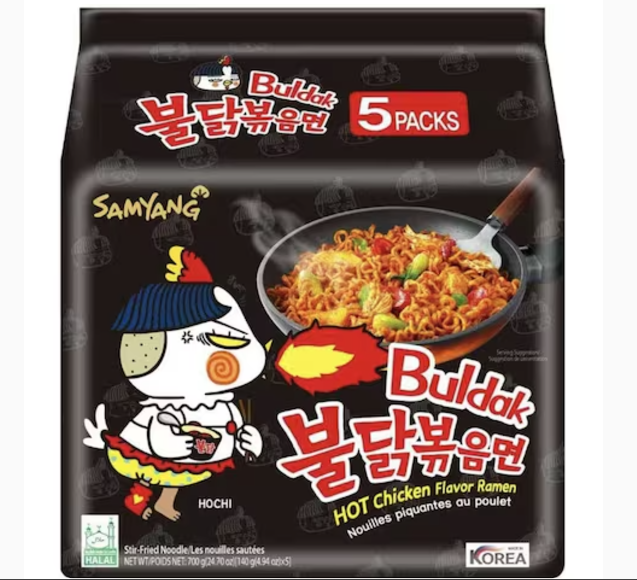 Samyang Hot Chicken Ramen Noodle 140g x5