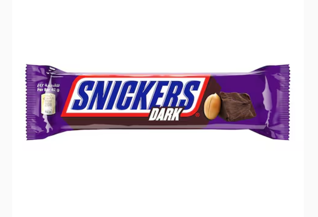 Snickers Dark Peanut Chocolate Bar 42g