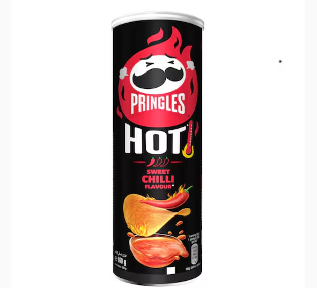 Pringles Hot Sweet Chilli Flavour Potato Chips 160g