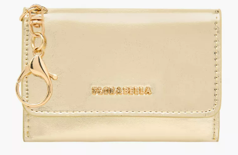 Womens - Flora Bella Solid Wallet with Flap Closure and Lobster Hook