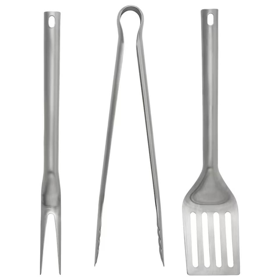 IKEA 3-piece barbecue tools set - Stainless Steel