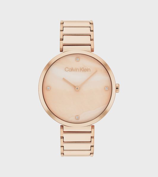 CK Gold Dial Steel Analog Watch