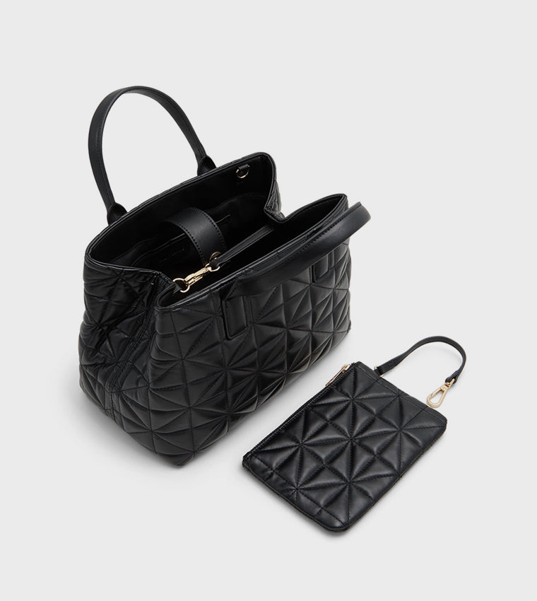 Call It Spring QUINNY Quilted Satchel Bag